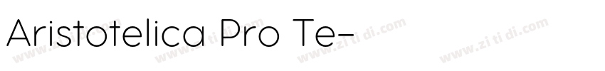 Aristotelica Pro Te字体转换